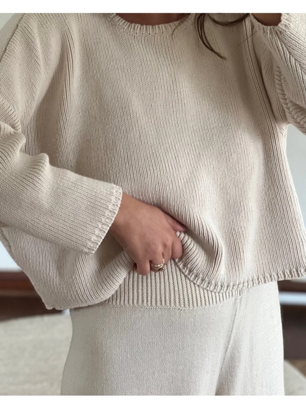 Honest Cotton Travel Sweater